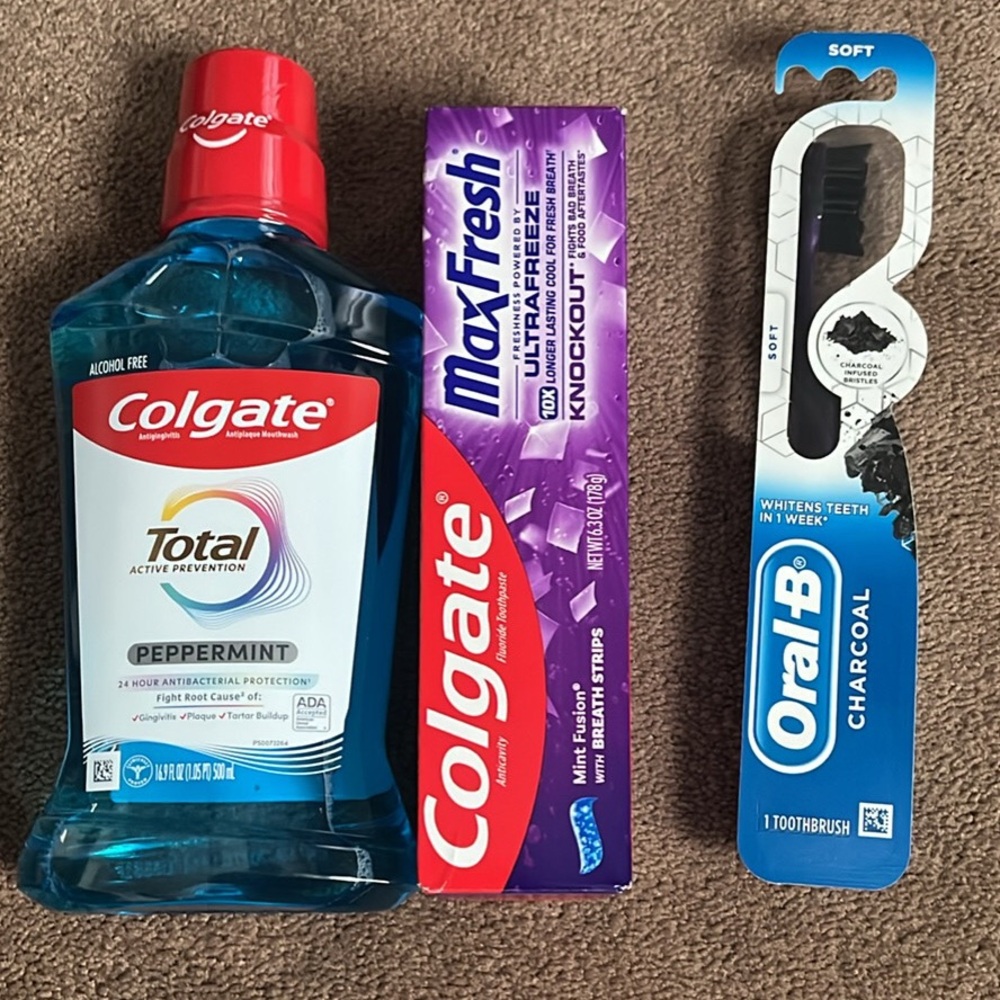 Colgate Total Peppermint Mouthwash - Blue